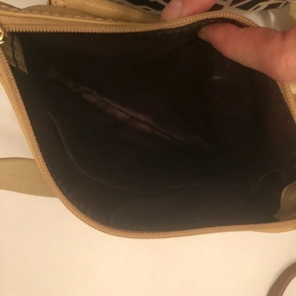 Coach front pocket turnlock leather crossbody bag